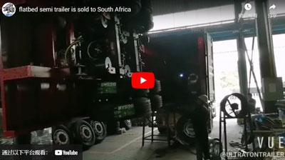 O Ultraton Flatbed Semi Trailer é vendido para a África do Sul